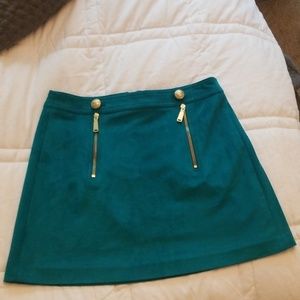 Express suede skirt